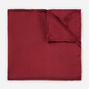 Solid Twill Burgundy Pocket Square featured image