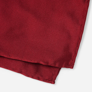 Solid Twill Burgundy Pocket Square alternated image 2