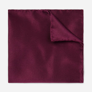 Solid Twill Wine Pocket Square featured image