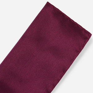 Solid Twill Wine Pocket Square alternated image 1