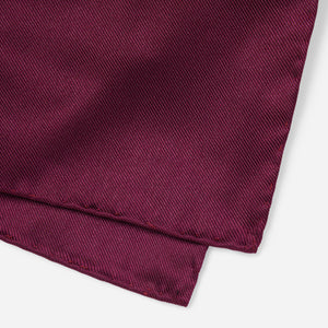 Solid Twill Wine Pocket Square alternated image 2