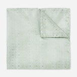 Wedded Lace Sage Green Pocket Square