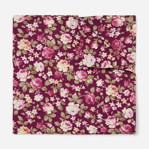 Moody Florals Burgundy Pocket Square featured image
