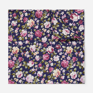 The Neve Light Blue Floral Pocket Square  Pocket Square Clothing - Pocket  Square Clothing