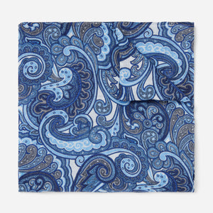 Bali Paisley Blue Pocket Square featured image
