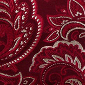 Organic Paisley Burgundy Pocket Square alternated image 1