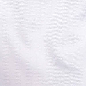 Herringbone Solid White Non-Iron Dress Shirt alternated image 3