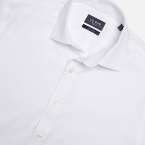 Pinpoint Solid White Non-Iron Dress Shirt alternated image 2