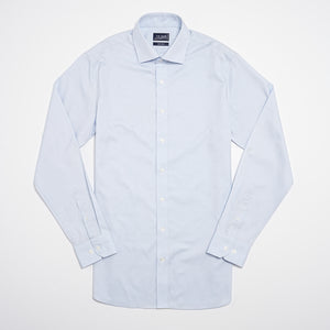 Pinpoint Solid Light Blue Non-Iron Dress Shirt alternated image 1