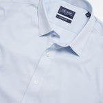 Pinpoint Solid - Point Collar Light Blue Non-iron Dress Shirt | Cotton ...
