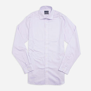 Textured Solid Lavender Non-Iron Dress Shirt alternated image 1