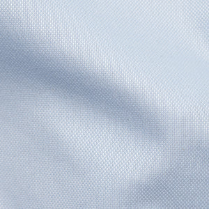 Textured Solid Light Blue Non-iron Dress Shirt | Cotton Shirts | Tie Bar