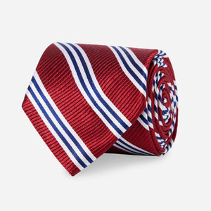 Bar Stripes Burgundy Tie featured image