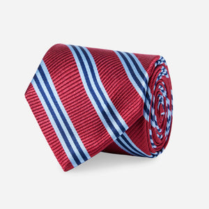 Bar Stripes Classic Red Tie featured image