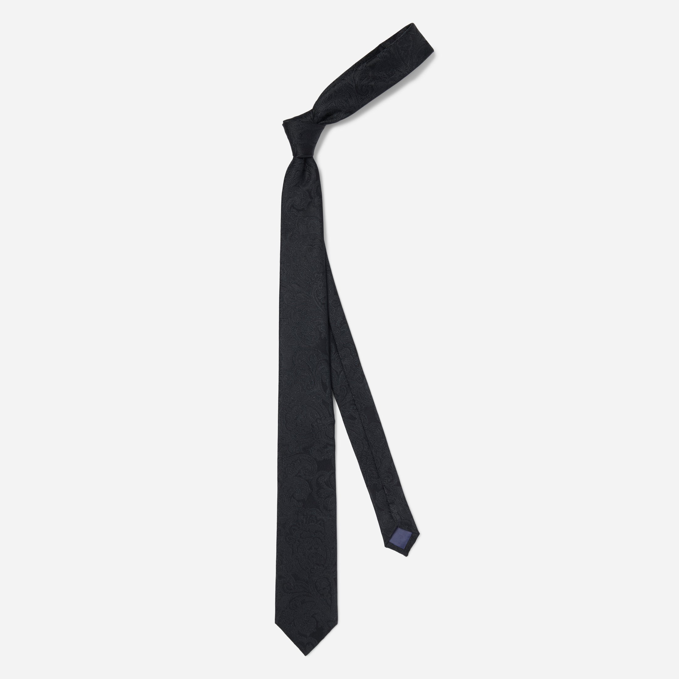 Designer Paisley Black Tie | Silk Ties | Tie Bar