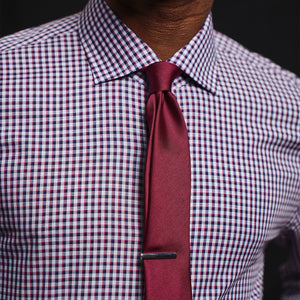 Grosgrain Solid Burgundy Tie alternated image 5