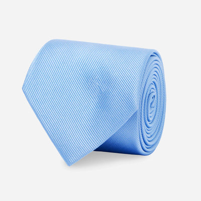Grosgrain Solid Carolina Blue Tie | Silk Ties | Tie Bar