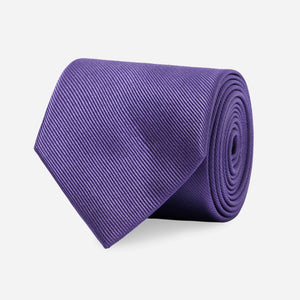 Grosgrain Solid Deep Eggplant Tie featured image