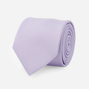 Grosgrain Solid Frosted Lilac Tie