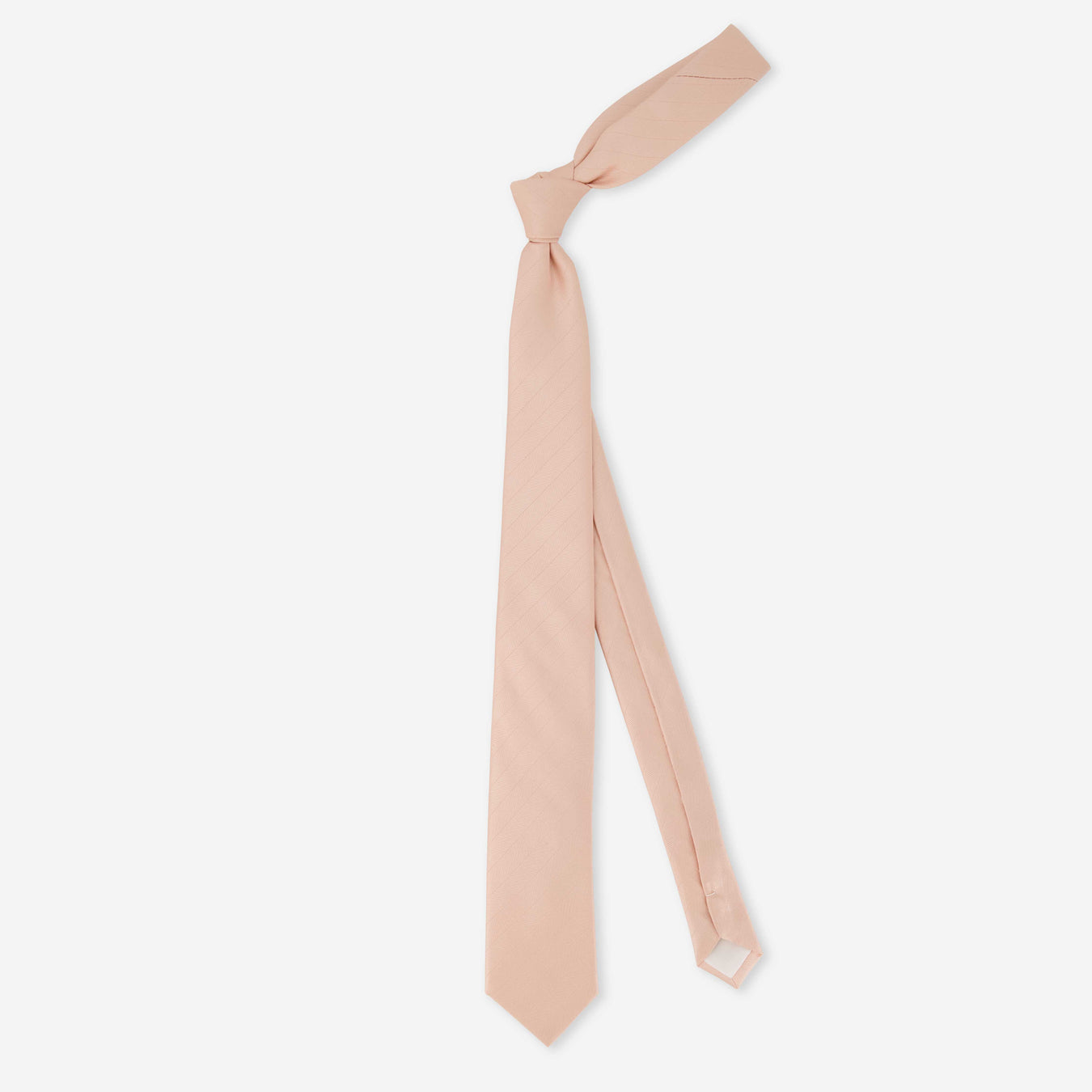 Herringbone Vow Blush Pink Tie | Silk Ties | Tie Bar