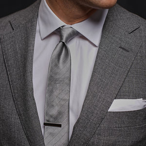 Herringbone Vow Grey Tie alternated image 3