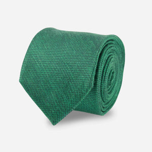 Jet Set Solid Emerald Green Tie featured image