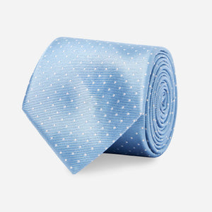 Mini Dots Slate Blue Tie