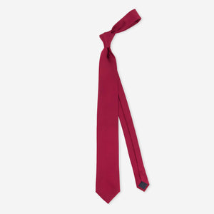 Solid Satin Burgundy Tie alternated image 1