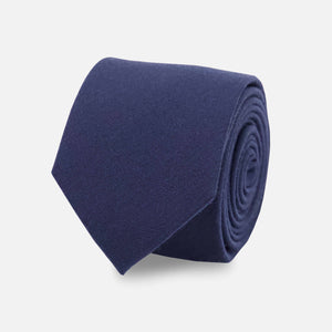 Solid Wool Navy Tie featured image