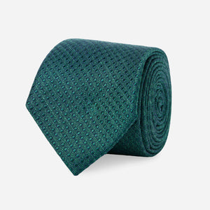 Bhldn Dotted Spin Hunter Green Tie