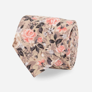 Gardenia Blooms Champagne Tie featured image