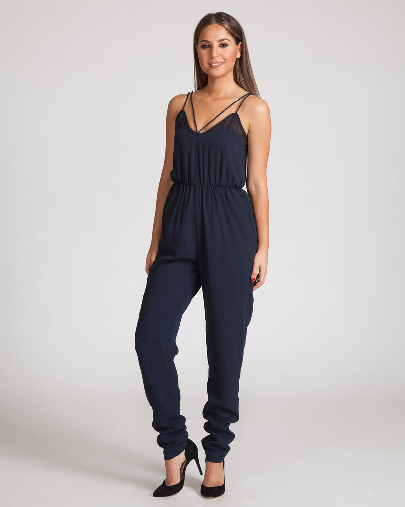 Finders Keepers As It Again Jumpsuit-Navy – FASHTIQUE