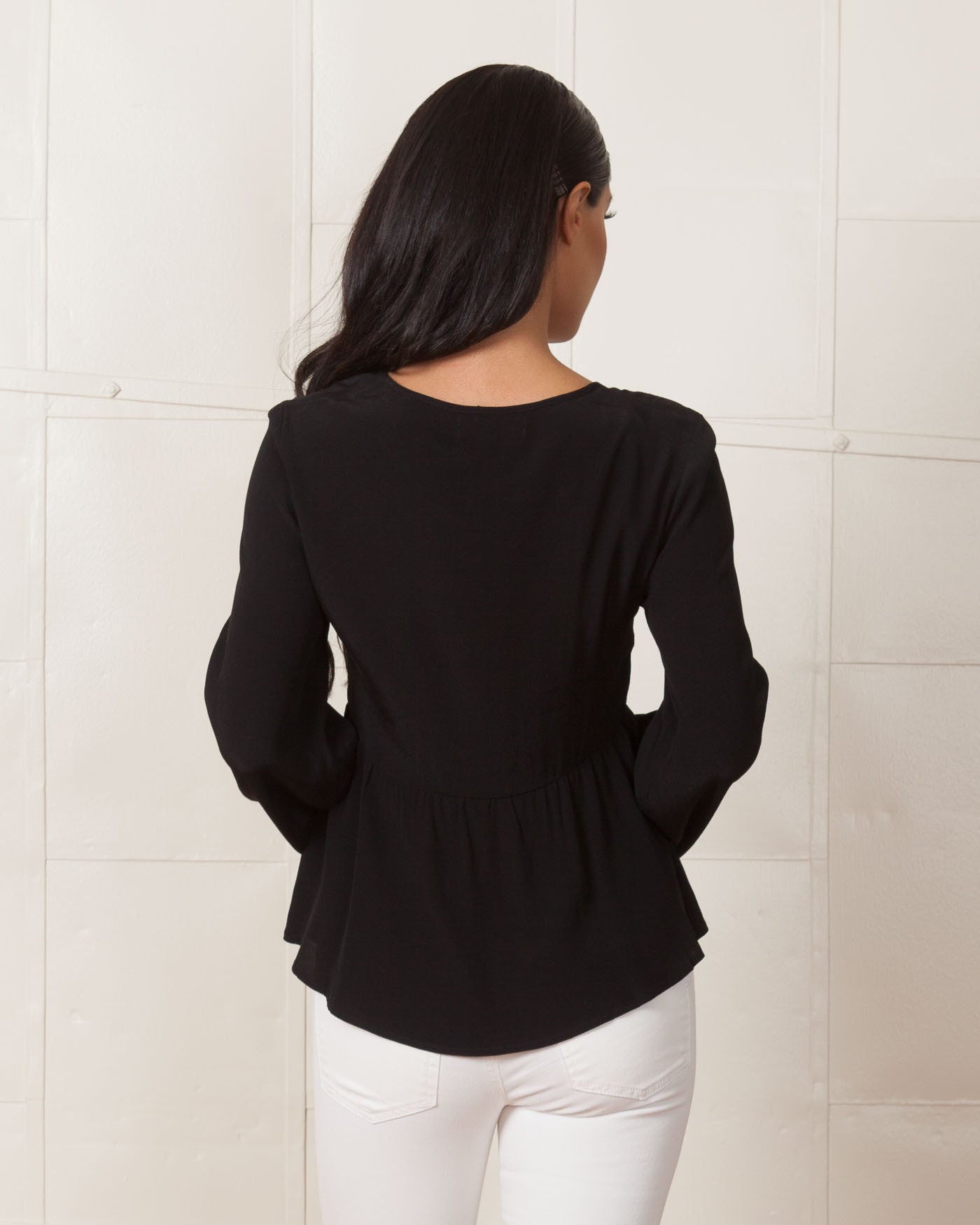 MINKPINK Stand By Me Black Blouse