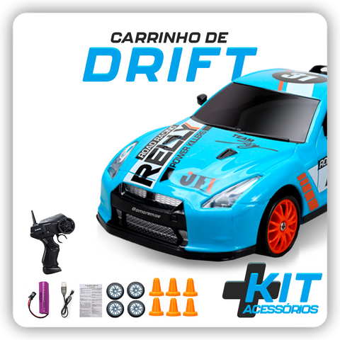 Carrinho De Controle Remoto De Metal Tração Traseira Racing