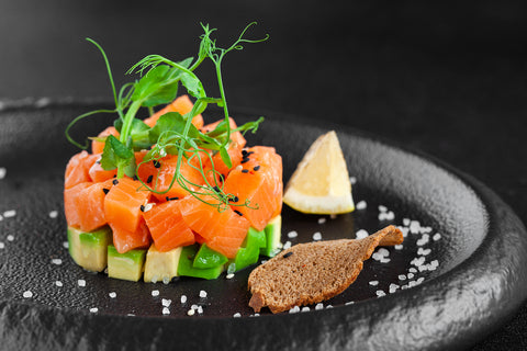 Lachstatar mit Avocado Rezept Safer Salmon