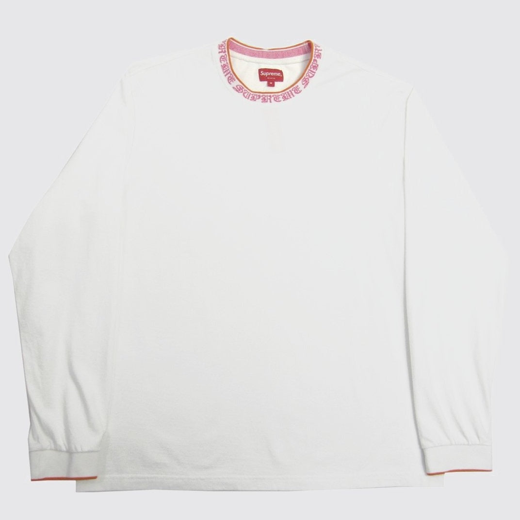 Supreme Old English Collar Logo L/S Top | www.fleettracktz.com