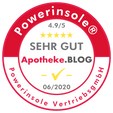 Zertifikat - Apothekte.BLOG bewertet Powerinsole mit 