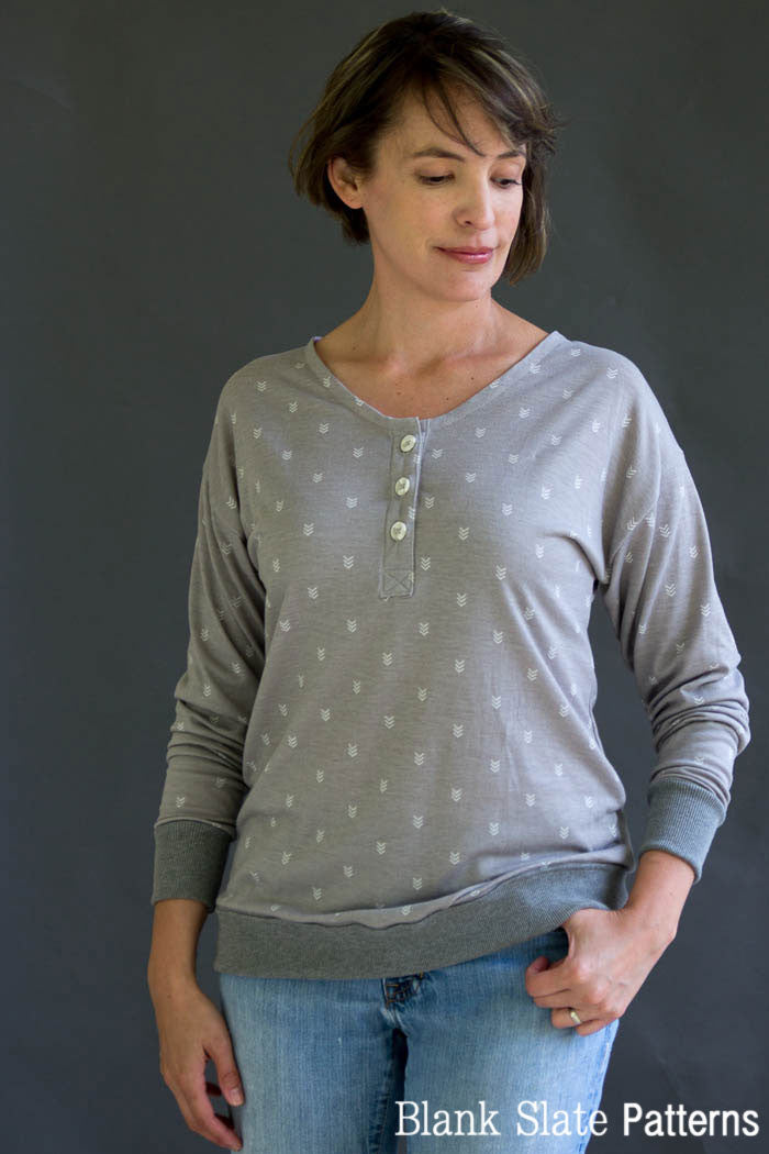 Juniper Jersey Women's T-shirt Sewing Pattern - Blank Slate Patterns