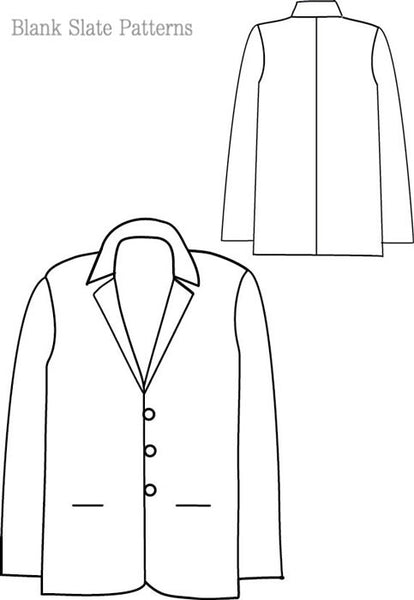 Basic Blazer Sewing Pattern - Blank Slate Patterns | Blank Slate Patterns