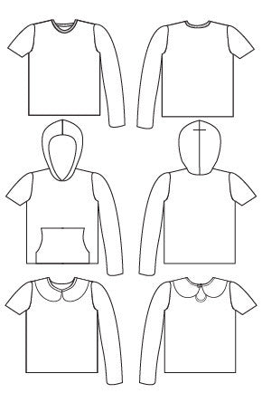 T-shirt Sewing Pattern - Tee x 3 - Blank Slate Patterns