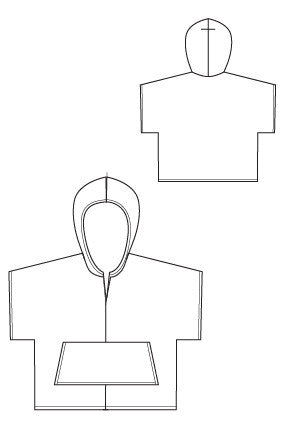 Baja Hoody - boys swim cover up sewing pattern - Blank Slate Patterns