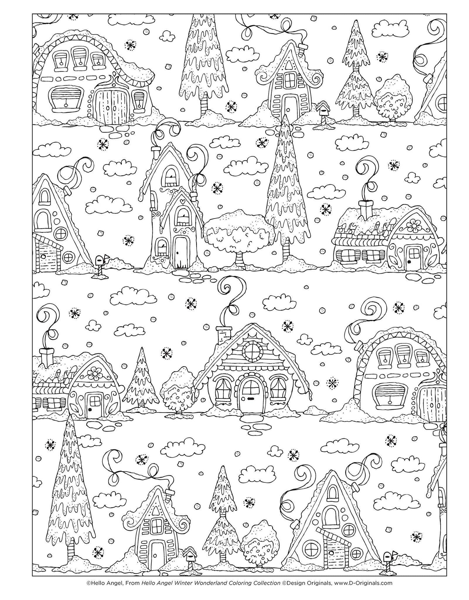 winter wonderland coloring pages