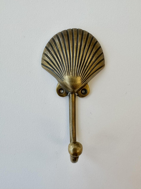  Coastiva Brass Nautilus Shell Decorative Wall Hook