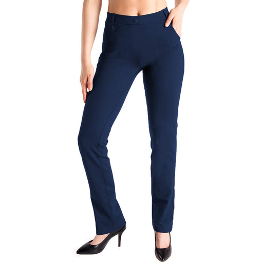 Women's Petite/Regular/Tall Straight Leg Yoga Dress Pants — Legletic