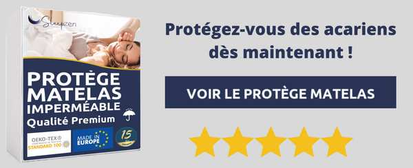 protège matelas imperméable sleepzen contre les acariens