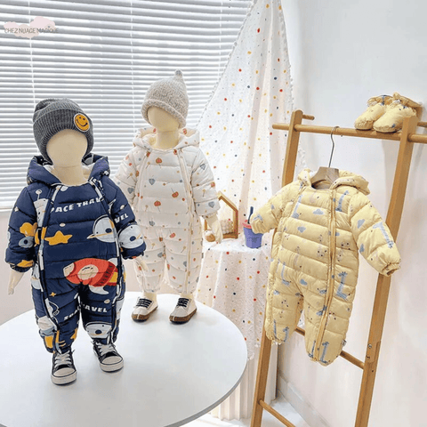 combinaison hiver pyjama petit astronaute mignone bébé chez nuage magique