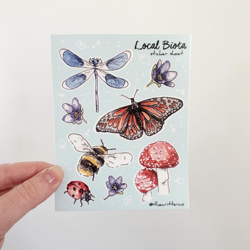 Mushrooms & Moths Sticker Sheet – The Print Pantry