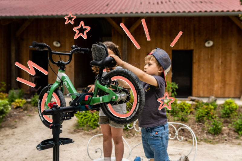 LGODDYS 14 Pouces Vélo Enfant de 3 à 6 Ans Bicyclette avec Roues