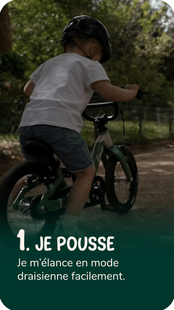 Pied en bois pour vélo enfant