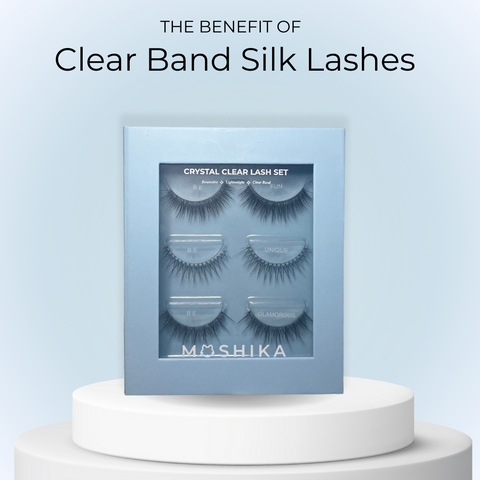 Moshika beauty display first look of Clear Lash Set